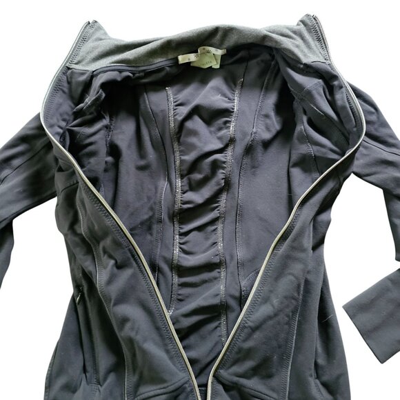 Athleta Women's Athletic Zip Hoodie Jacket Black Hooded size XS - Picture 2 of 13